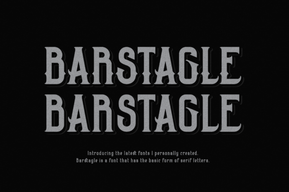 Barstagle: A Classy and Fancy Display Font with a Modern Feel