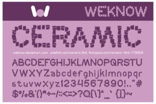 Ceramic Font: A Playful Twist on Design