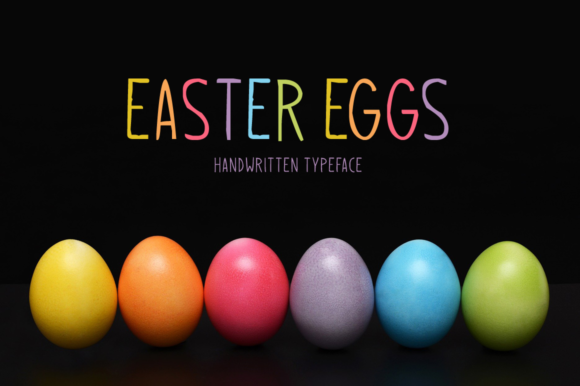Easter Eggs Font for Spring Creativity