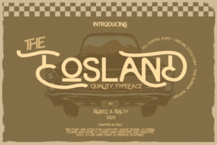 Eosland: A Playful Display Font with Unique Charm