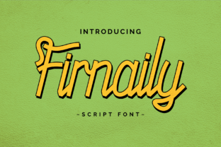 Firnaily: A Retro-Themed Display Font with a Touch of Elegance