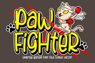 Paw Fighter: A Dynamic Font for Creative Expression