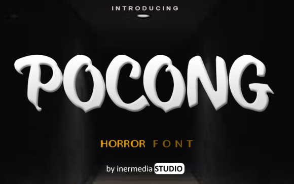 Pocong: The Scary Display Font for Spooky Projects