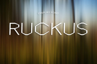 Ruckus: A Modern Display Font with Elegance and Distinctive Charm