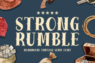 Strong Rumble: A Nostalgic Display Font with a Vintage Vibe