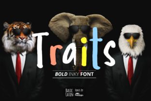Traits Font: A Unique Display Font for Creative Projects